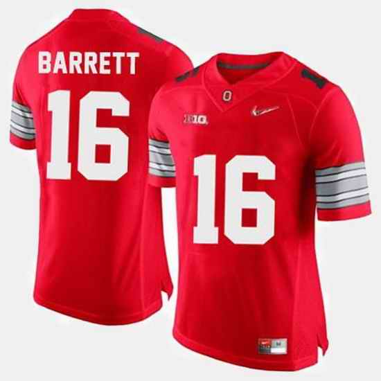 Men Ohio State Buckeyes J.T. Barrett College Football Red Jersey